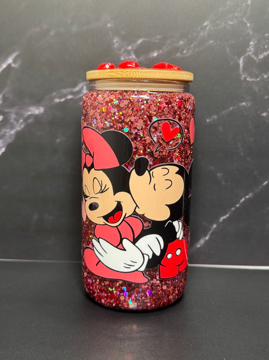 Mice Kiss—Snow Globe Tumbler