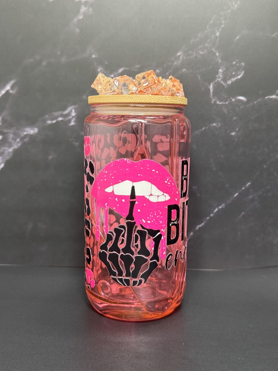Bad Bitch Energy—Snow Globe Tumbler