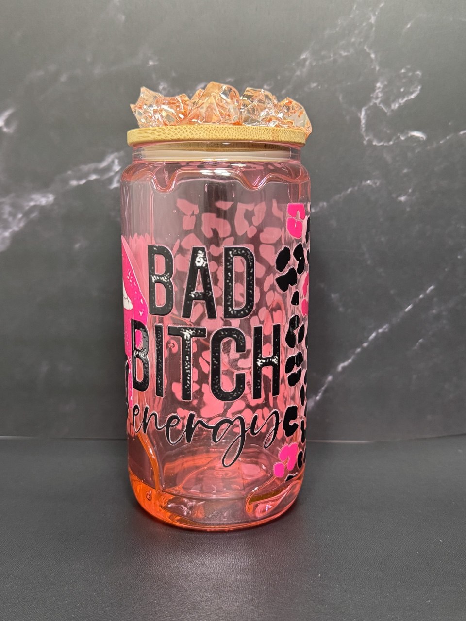 Bad Bitch Energy—Snow Globe Tumbler