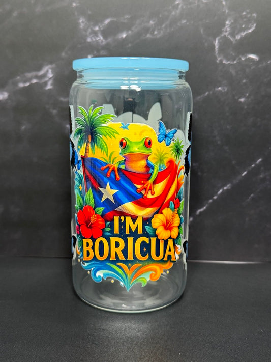 I'm Boricua—Glass Cup