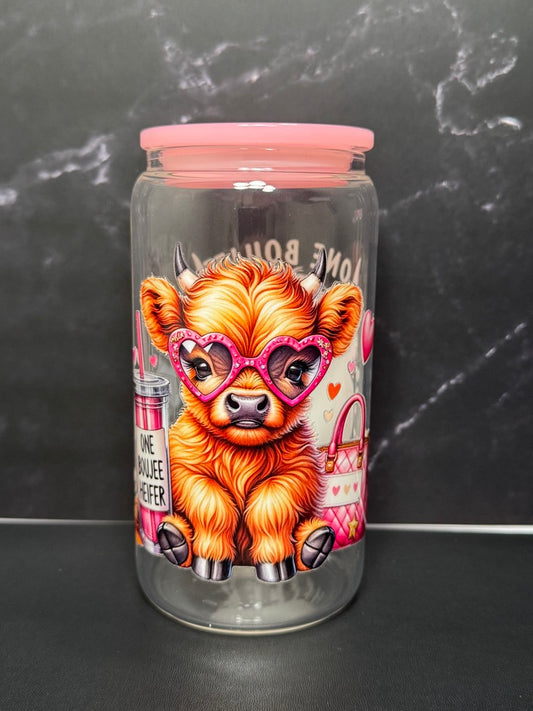 One Boujee Heifer—Glass Cup