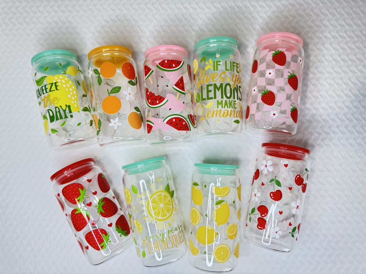 Fruits—Glass Cups
