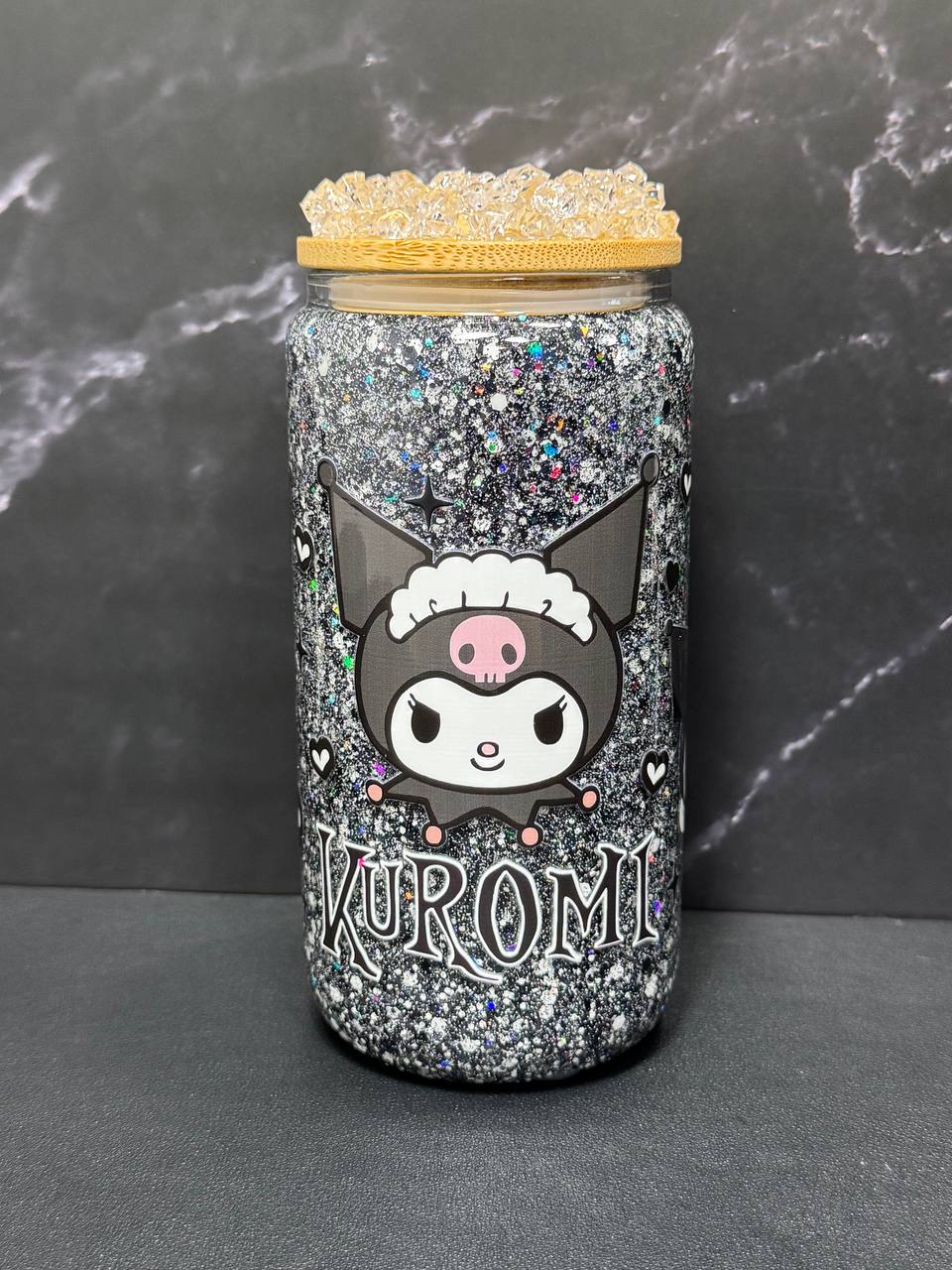 Kuromi—Snow Globe Tumbler
