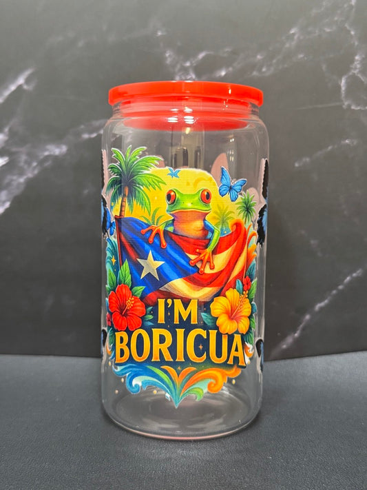 I'm Boricua—Glass Cup